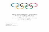 International Olympic Committee Anti-Doping Rules Library/OlympicOrg/Gam… · Page 3 / 40 IOC Anti-Doping Rules applicable to the 3rd Winter Youth Olympic Games Lausanne 2020 INTRODUCTION