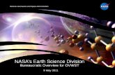 NASA’s Earth Science Division - Marine Data Center€¦ · NASA’s Earth Science Division Bureaucratic Overview for OVWST. 2 ... –Common Instrument Interface specs being developed.