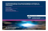 Understanding the psychological contract in ... · 8 Understanding the psychological contract in apprenticeships and traineeships to improve retention Executive summary This project