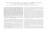 Throughput Analysis of Massive MIMO Uplink with Low ...studer/papers/17TWCOM_quplink.pdfThroughput Analysis of Massive MIMO Uplink with Low-Resolution ADCs Sven Jacobsson, Student