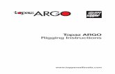 Topaz ARGO Rigging Instructions - Topper Sailboats INSTRUCTIONS CONTENTS 02. Introduction 02. Manufacturers Details 03. Maintenance 04. Raising the Mast 05. Attaching the Boom and
