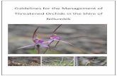 Guidelines for the Management of Threatened …...Guidelines for the Management of Threatened Orchids in the Shire of Nillumbik Page 2 Page 2 Report prepared by: Karl Just & Cam Beardsell