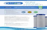 POWERED BY POWERED BY Water filtration innovation...MATRIKX® CTO®Plus filters, powered by GREENBLOCK®, are made from 100% coconut shell carbon, a renewable, and ecologically sustainable