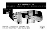 Performance of Bolted Joints In Douglas-Fir procedures for bolted joints are technically sound in¢­