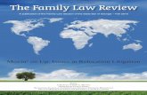 The Family Law Review - State Bar of Georgia · 2016-12-06 · The amiy La evie 2 I thank the Executive Committee for giving me the opportunity to act as Editor, what a privilege.