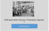 N18 Australian Farmers' Federation deposit 1 Download li ANU ARCHIVES PROGRAM Noel Butlin Archives Centre