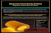 Magnetic Food Grade Belting Food Grade Belting Magnetic Food Grade Belting is an exclusive blending