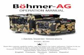 OPERATION MANUAL - ManoMano · 4 Böhmer-AG English Quick start guide W4500i The following steps describe the quickest method to get your generator up and running, however it is essential