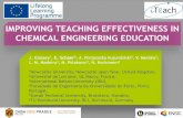 IMPROVING TEACHING EFFECTIVENESS IN CHEMICAL … · questionnaires with more project based assessment and presentations for the employability competencies. • From the employer perspective,