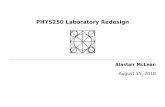 PHYS250 Laboratory Redesign - Engineering Physics · • On coupled mechanical harmonic oscillators, transients and isolated oscillating systems, Lance McCarthy, American Jour-nal