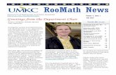 RooMath News - UMKCd.web.umkc.edu/delawarer/MathNewsletters/UMKC Math... · tutor there in 2007. In 2009 she graduated with an As-sociate in Arts degree and an Associate in Science