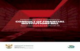 Conduct of Financial Institutions Bill Bill... · Better regulation, improved financial sector conduct, more financially resilient South Africans South Africa has renewed and refocused