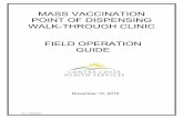 MASS VACCINATION POINT OF DISPENSING WALK-THROUGH … · APPENDIX H: CLIENT FLOWCHART 56 ... The purpose of this Field Operation Guide (FOG) is to assist the Point of Dispensing (POD)