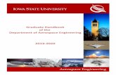 Handbook of - Iowa State University...This handbook contains information regarding the administrative structure of the University and the Department and is a supplement to the Graduate