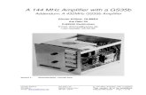 A 144 MHz Amplifier with a GS35b - QSL.net · A 144 MHz Amplifier with a GS35b This version is to be published only by the autor Page 7 of 38 2 Ein Leistungsverstärker für 144MHz