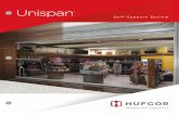 Unispan - Hufcor · Unispan® is a pre-engineered independent support system compatible with Hufcor operable, glass or accordion partitions for quick, easy room division. Unispan®