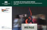 CLUSTER OF EXCELLENCE MERGE · CLUSTER OF EXCELLENCE MERGE Merge Technologies for Multifunctional Lightweight Structures EXC 1075 ... IRD D: Micro- and Nanosystems Integration ...