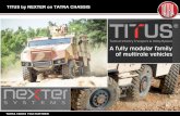 TITUS by NEXTER on TATRA 2018-08-02آ  TATRA TAKES YOU FURTHER Heavy-duty TATRA 6أ—6 chassis Air-suspended