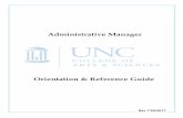 Administrative Managercasbo.web.unc.edu/files/2017/09/Reference-guide-5-1.pdf · 2017-09-14 · the College’s values and organizational structure. The HR Staff Development Specialist