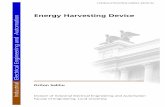 Energy Harvesting Device Industrial Electrical Engineering ... document... · Division of Industrial Electrical Engineering and Automation Lund University Supervisor: Gunnar Lindstedt,