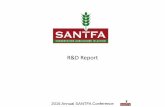 R&D Report - SANTFA · •The lack of plant species diversity in farming rotations is a major limitation to soil health and productivity. ... - less soil being ripped out with tine