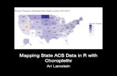 Mapping State ACS Data in R with Choroplethr...Bitwise Operations Bootstrap Functions (Originally by Angelo Canty for S) Tools: moving window statistics, GIF, Base64, ROC AUC, etc.