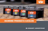 DIAMOND PRODUCTS CATALOG longear/Diamond Products C… · Products led the research and development program which enabled practical and reliable manufacturing of diamond coring bits.