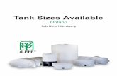 Tank Sizes Available · 2018-11-30 · Please note … For assistance with tank selection, and current pricing please contact our parts department. The contact information is as below: