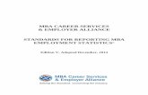 MBA CAREER SERVICES COUNCIL CSEA Standards Edition... · 2015-03-29 · MBA Career Services & Employer Alliance Page | 4 Standards for Reporting MBA Employment Statistics© 3. Postponing