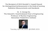 The Recipient of 2015 Randall S. Caswell Award for ...cirms.org/pdf/cirms2015/Xu-CIRMS-Caswell-Award-Acceptance-April-28-2015.pdf · The Recipient of 2015 Randall S. Caswell Award