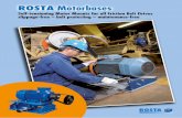 ROSTA Motorbases · and averts from premature belt failure! Offers ideal belt tension, constant transmission of nominal torque, less energy consumption, can lead to threefold belt