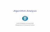 Algorithm Analysisjordicf/Teaching/AP2/pdf/03... · Algorithm Analysis Jordi Cortadella and Jordi Petit Department of Computer Science