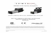 TRITEX II DC Series Actuators - 成都屹安自动化 · 2014-02-22 · Tritex II DC Powered Installation 1 07/17/13 PN: 49220 REV E Exlar Corporation 952-368-3434 TRITEX II DC Series