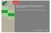Recombinant DNA Program - California State Polytechnic ... Program.pdfRecombinant DNA Program (rDNA) Biological Containment for Recombinant/ Chimeric DNA and Clones. Table of Contents