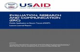 EVALUATION, RESEARCH AND COMMUNICATION (ERC) · EVALUATION, RESEARCH AND COMMUNICATION (ERC) Mobile Application to Secure Tenure (MAST) Lessons Learned Report JUNE 2016 This document