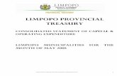 Limpopo Provincial Treasury · Greater Sekhukhune District, Waterberg District, Mopani District and Vhembe District and twenty-five (25) Local Municipalities. Twenty-four of these