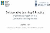 Collaborative Learning & Practice IPE in Clinical Placement at a … · 2019-12-02 · Collaborative Learning & Practice IPE in Clinical Placement at a Community Teaching Hospital