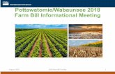 Pottawatomie/Wabaunsee 2018 Farm Bill Informational Meeting 2018 Farm Bill... · PLC Yield • Farm-level yield maintained in Farm Records • Most recently updated in 2014 for 21