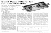 Band-Pass Filters for HF Tranceivers · Filter Design and Construction The filter design I chose is a three-section Butterworth band-pass filter (See Fig 1). I chose this design to