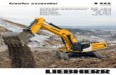 Crawler excavator R 966 - Liebherr Group€¦ · Crawler excavator R 966 Operating Weight with Backhoe Attachment: 66,000 – 71,500 kg ... Holding brake wet multi-disc (spring applied,