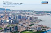 GREATER TORONTO AREA INDUSTRIAL MARKET · GREATER TORONTO AREA INDUSTRIAL MARKET Second Quarter 2017. Market Summaries ... RealTrack and Colliers data shows the average sales prices