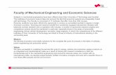 Faculty of Mechanical Engineering and Economic Sciences€¦ · Faculty of Mechanical Engineering and Economic Sciences Subjects in mechanical engineering have been offered since