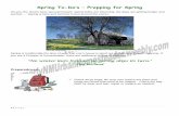 226 Prepping for Spring new site) - (formerly NM Urban ......Christopher Morley, John Christopher Morley, John MistletoeMistletoeMistletoe Around the House . Spring To-Do’s – Continued