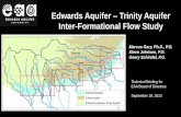 Edwards Aquifer Trinity Aquifer Inter-Formational Flow Study · Leona River Subsurface Discharge Comal Springs Spring Discharge San Marcos Springs Spring Discharge Medina River Sub