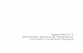 Appendix F-3 McNeilan Harbor & Nearshore Ground Conditions ... · REPORTS\HARBOR-NEARSHORE GROUND CONDITIONS.DOCX Page i McNeilan ... The project (Figure 1) will include six , 3.45