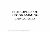 CP7203 PRINCIPLES OF PROGRAMMING LANGUAGESgvpcew.ac.in/LN-CSE-IT-22-32/CSE-IT/2-Year/22-PPL/PPL-BLVV-UNIT-1.pdfCOBOL •COmmon Business Oriented Language •Principal mentor: (Rear