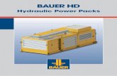 Hydraulic Power Packs - BAUER PILECO · - Design allows operation in high ambient temperatures BAUER HD – Hydraulic power packs with Diesel engine - Long service life and excellent