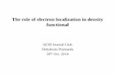 The role of electron localization in density functionalqcmjc/talk_slides/QCMJC.2014.10.30_Debabrata.pdfBasic Introduction to DFT Any property of a system of many interacting particles