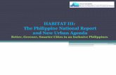 HABITAT III: The Philippine National Report and New Urban ... III … · housing finance including housing micro-finance and the use of rights-based land tenure and instruments as