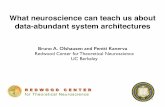 What neuroscience can teach us about data …...What neuroscience can teach us about data-abundant system architectures Bruno A. Olshausen and Pentti Kanerva Redwood Center for Theoretical